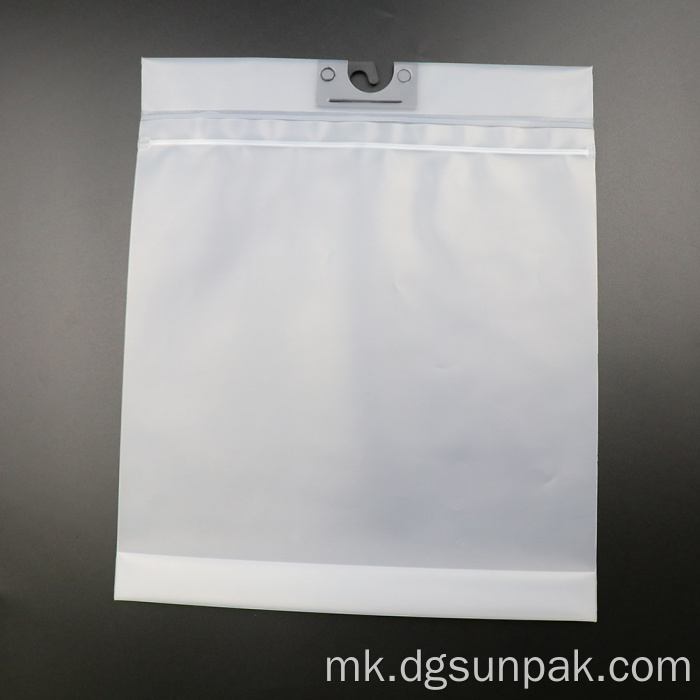 обичај пластична кеса кука матирано заглавие торба за пакување